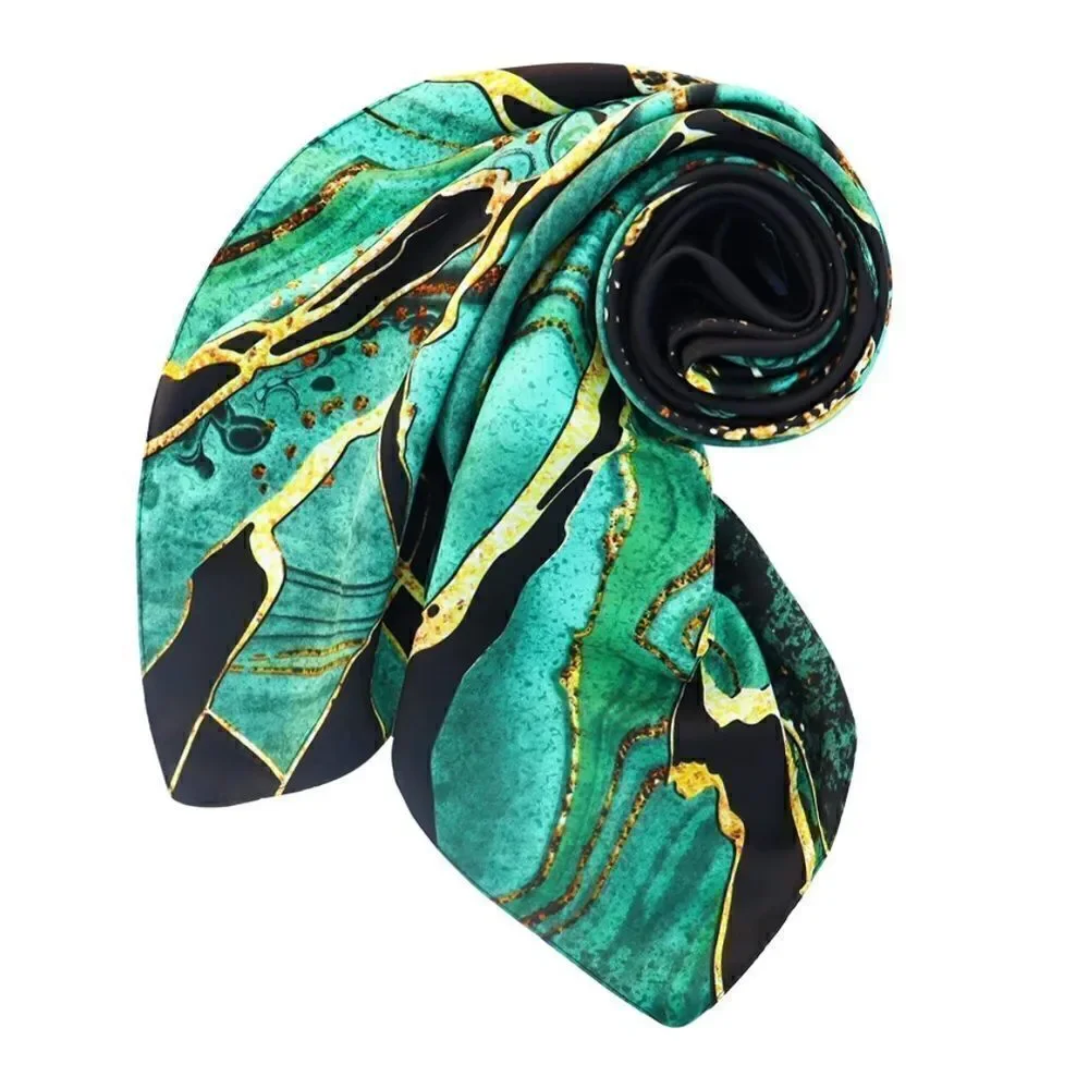 Green Marble Silky Scarf